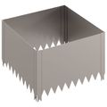 vidaXL Obrubník trávnika 4 ks 60 x 60 x 35 cm Oceľ Hrdzavý