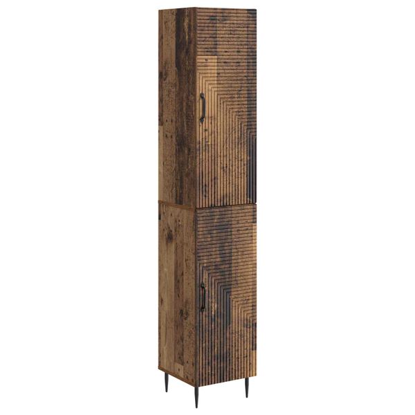 vidaXL Sada skríň 2 pcs Staré drevo 33 x 34,5 x 89,5 cm