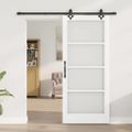 vidaXL Posuvné dvere ORKDAL 86 x 198,5 cm Biela a čierna