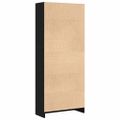 vidaXL Regál na knihy 60 x 24 x 143 cm Kompozitné drevo Čierny dub