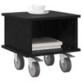 vidaXL TV stolík 37 x 35 x 35 cm Čierny dub Kompozitné drevo