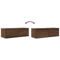vidaXL TV skrinka, hnedý dub 80x31x25,5 cm spracované drevo