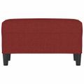 vidaXL Lavička vínovo-červená 70x35x41 cm látka