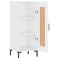 vidaXL Komoda lesklá biela 34,5x34x90 cm spracované drevo