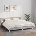 vidaXL Záťažová prikrývka bledokrémová 155x220 cm 11 kg látka