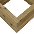 vidaXL Záhradný kvetináč 40x40x23 cm impregnovaná borovica