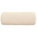 vidaXL Podložkové vankúše 2 pcs Béžová Ø 15 x 40 cm Mikrovlákno
