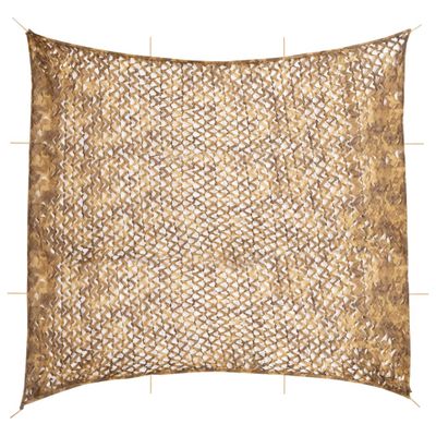vidaXL Maskovacia sieť s úložným vreckom 614x581 cm piesková