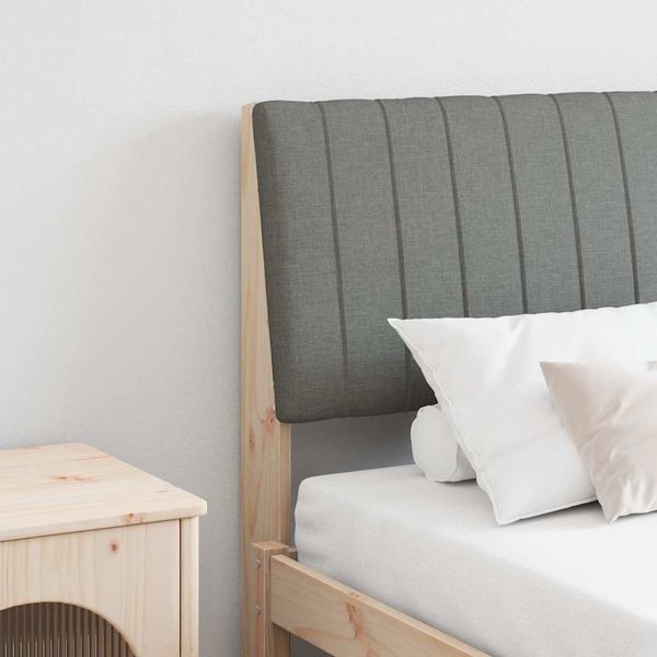 vidaXL Čalúnené čelo postele Tmavo šedá 150 cm