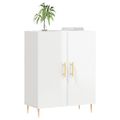 vidaXL Komoda lesklá biela 69,5x34x90 cm spracované drevo