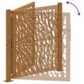 vidaXL Záhradná brána 100x100 cm odolná oceľ s pruhovým dizajnom