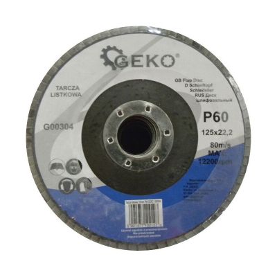Kotúč na kov lamelový 125mm P60 GEKO G00304