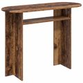 vidaXL Konzolový stôl Staré drevo 100 x 39,5 x 75 cm Kompozitné drevo