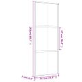vidaXL Posuvné dvere zlaté 76x205 cm matné ESG sklo a hliník