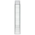 vidaXL Oblúkový gabionový kôš 8 ks 200x50x220/240cm pozinkované železo
