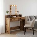 vidaXL Toaletný stolík Hnedá 100 x 41 x 140 cm Kompozitné drevo
