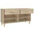 vidaXL Botník dub sonoma 102x35x55 cm spracované drevo
