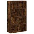 vidaXL Knižnica dymový dub 60x24x101,5 cm kompozitné drevo