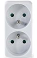 NEDIS síťový rozbočovač/ 2x zásuvka typu E (s kolíkem)/ 250 V AC 50/60 Hz/ 16 A/ 3500 W/ bílý Rozdelovac zásuvky, typ E/F na 2× typ C, 1100 W, 2,5 A, 250 V AC, bílý