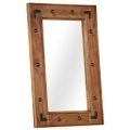 vidaXL Zrkadlo z masívneho akáciového dreva 50x80 cm