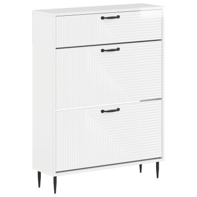 vidaXL Skriňa na topánky HAARLEM 78 x 24 x 103 cm Kompozitné drevo