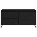vidaXL TV skrinka 100 x 36 x 49.5 cm Čierny dub Kompozitné drevo