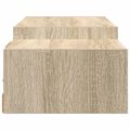 vidaXL Nástenný TV kabinet Nástenná montáž Dub sonoma 140 x 28 x 21 cm