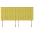 vidaXL Čelo postele zelené 180x5x118/128 cm látkové