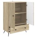 vidaXL Servírovacia skriňa Dub sonoma 66 x 34,5 x 95 cm