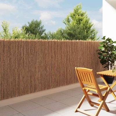 vidaXL Plot z raždia Hnedá 400 x 125 cm Brezové drevo