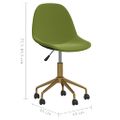 3086107 vidaXL Swivel Dining Chairs 6 pcs Light Green Velvet(3x333497)