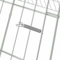 vidaXL Klietka pre králiky Strieborná 650 x 100 x 85 cm