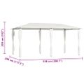 vidaXL Altánok s poťahmi na stĺpiky 2,98x5,3x2,59 m, krémový 160 g/m²