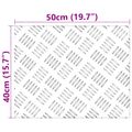 vidaXL Schodový rošt 4 ks 50 x 40 cm Strieborná Hliník Obdĺžnikový