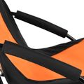 Plážové kreslo NILS NC3035 oranžovo-čierne