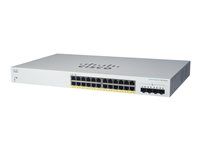 Prepínač - inteligentný - 24 x 10/100/1000 (PoE+) + 4 x Gigabit SFP (uplink) - Dá sa namontovať do rozvádzača - PoE+ (195 W)