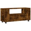vidaXL TV skrinka dymový dub 102x34,5x43 cm kompozitné drevo