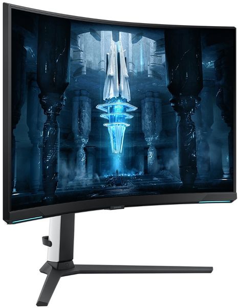 Samsung Odyssey G8 Neo/G85NB/32"/VA/4K UHD/240Hz/1ms/Blck-White/2R LED monitor, herní, prohnutý, 31,5", VA, 3840×2160, 16:9, 240Hz, 1ms, 350cd/m2, DisplayPort, 2× HDMI, 2× USB, VESA, PIVOT, en. tr