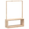 vidaXL Vešiak na šaty s botníkom 113x40x157,5 cm masívna borovica