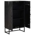 vidaXL Highboard Čierny 55 x 30 x 95 cm