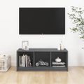 vidaXL TV skrinka sivá 104x33x41 cm borovicový masív