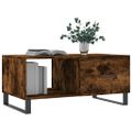 vidaXL Konferenčný stolík dymový dub 90x50x40 cm kompozitné drevo