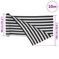 vidaXL Tieniaca sieť antracitovo-biela 1,8x10 m HDPE 75 g/m²