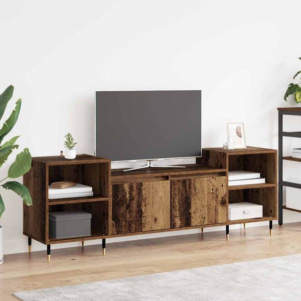 vidaXL TV skrinka Staré drevo 160 x 35 x 55 cm Kompozitné drevo