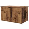 vidaXL Mačka Dom Staré drevo 85 x 55 x 50,5 cm Kompozitné drevo