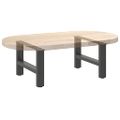 vidaXL Nohy ku konferenčnému stolíku, antracitové, 2 ks, 50 x (30-31) cm, oceľové