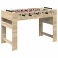 vidaXL Stolný futbal Sonoma dub 125 x 60,5 x 80 cm Kompozitné drevo