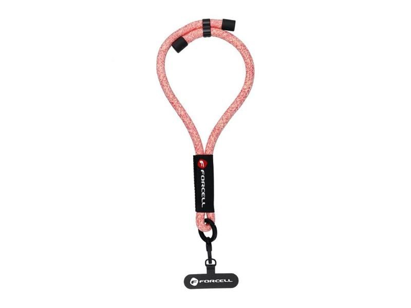FORCELL R10X40 Ružová šnúrka na zápästie - nastaviteľná