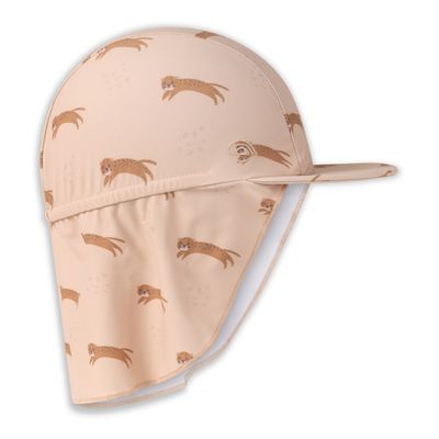 Plavkový klobúk s ochranou krku UPF 50+ Brown Leopard