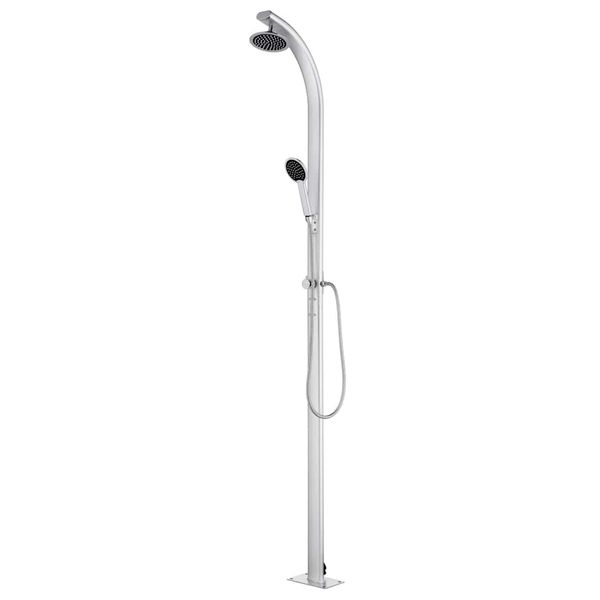 vidaXL Záhradná sprcha 215 cm hliník
